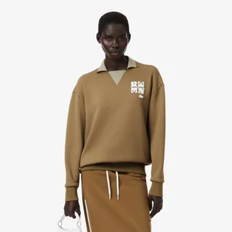 Bluza z naszywką na kołnierzu w stylu Runway Polo