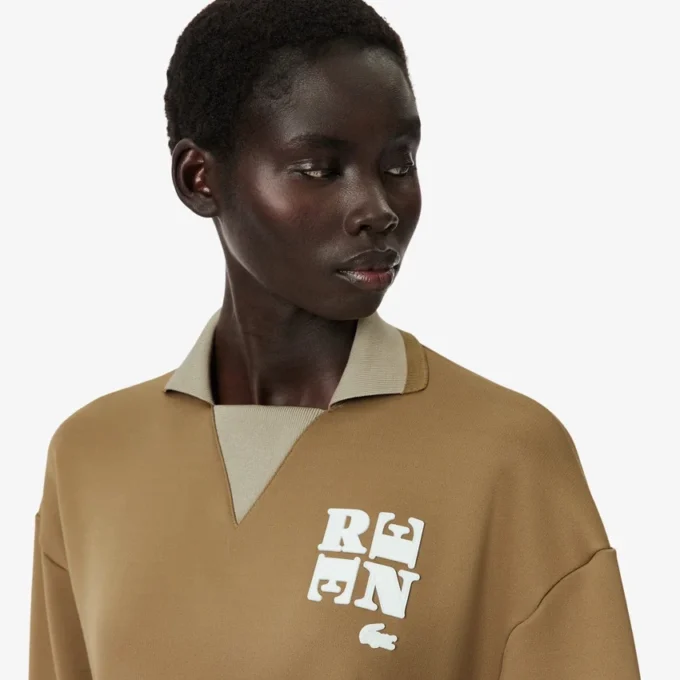 Bluza z naszywką na kołnierzu w stylu Runway Polo