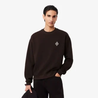 Bluza z podwójną dzianiną i naszywką
