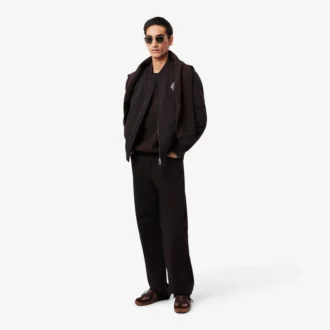 Bluza z podwójną dzianiną i naszywką