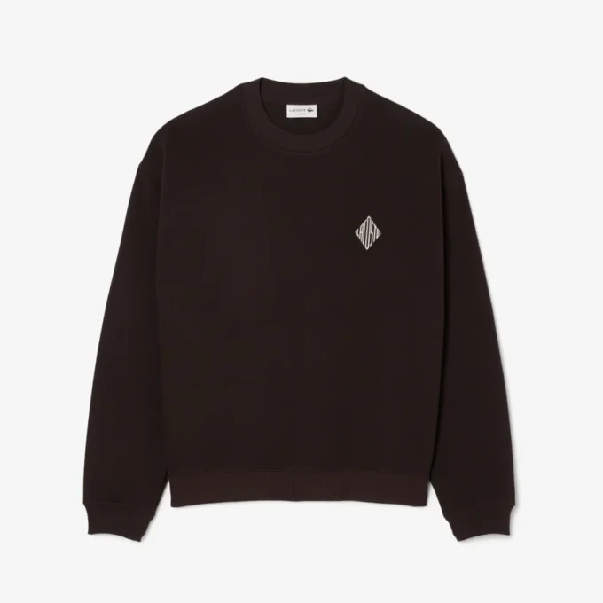 Bluza z podwójną dzianiną i naszywką Bluza z podwójną dzianiną i naszywką