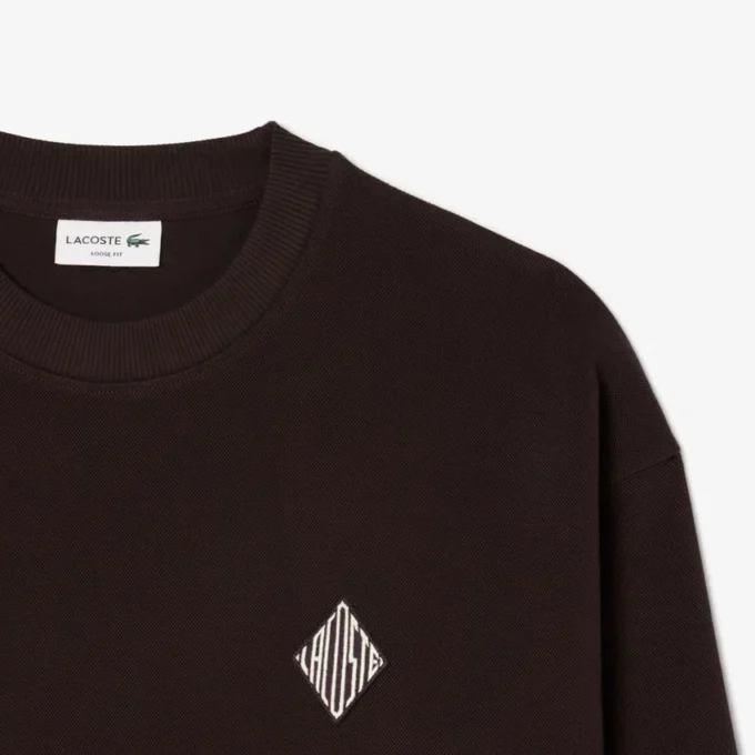 Bluza z podwójną dzianiną i naszywką Bluza z podwójną dzianiną i naszywką