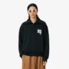 Bluza z wysokim kołnierzem, zamkiem błyskawicznym i naszywką z motywem z wybiegu Bluza z wysokim kołnierzem, zamkiem błyskawicznym i naszywką z motywem z wybiegu