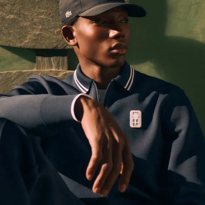 Bluza z zamkiem i kołnierzem Polo w stylu tenisowym Bluza z zamkiem i kołnierzem Polo w stylu tenisowym