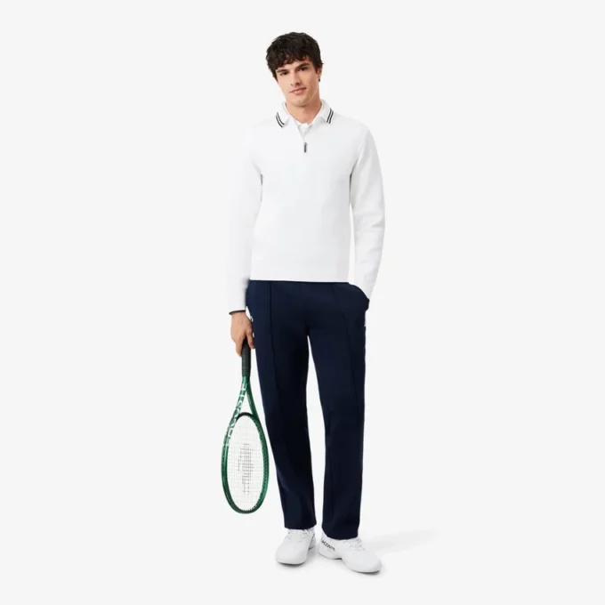 Bluza z zamkiem i kołnierzem Polo w stylu tenisowym Bluza z zamkiem i kołnierzem Polo w stylu tenisowym