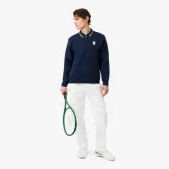 Bluza z zamkiem i kołnierzem Polo w stylu tenisowym Bluza z zamkiem i kołnierzem Polo w stylu tenisowym