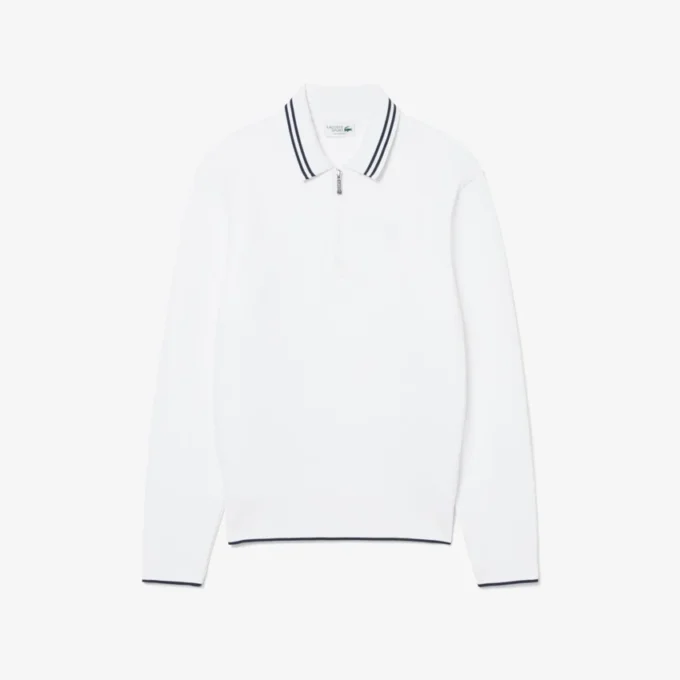 Bluza z zamkiem i kołnierzem Polo w stylu tenisowym Bluza z zamkiem i kołnierzem Polo w stylu tenisowym