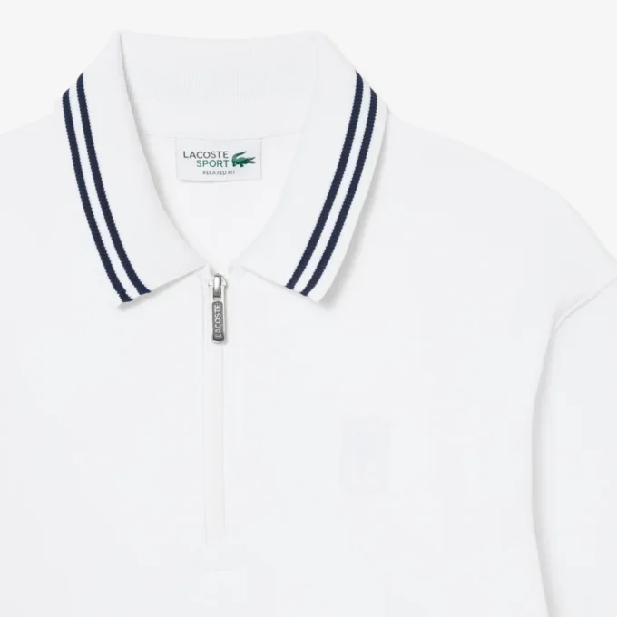 Bluza z zamkiem i kołnierzem Polo w stylu tenisowym Bluza z zamkiem i kołnierzem Polo w stylu tenisowym