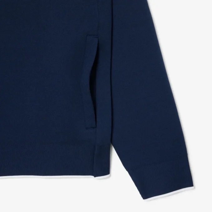 Bluza z zamkiem i kołnierzem Polo w stylu tenisowym Bluza z zamkiem i kołnierzem Polo w stylu tenisowym