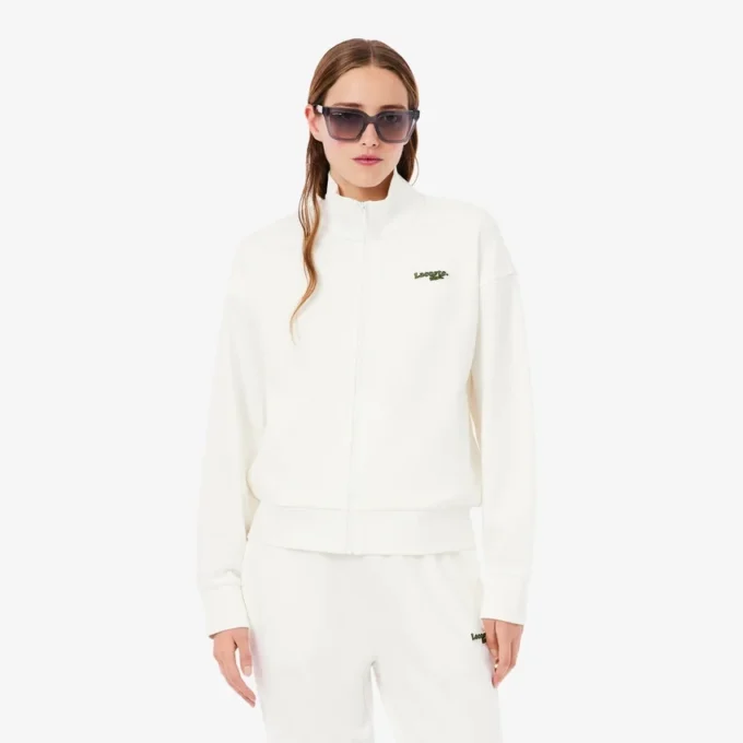 Bluza z zamkiem i naszywką o luźnym kroju Bluza z zamkiem i naszywką o luźnym kroju