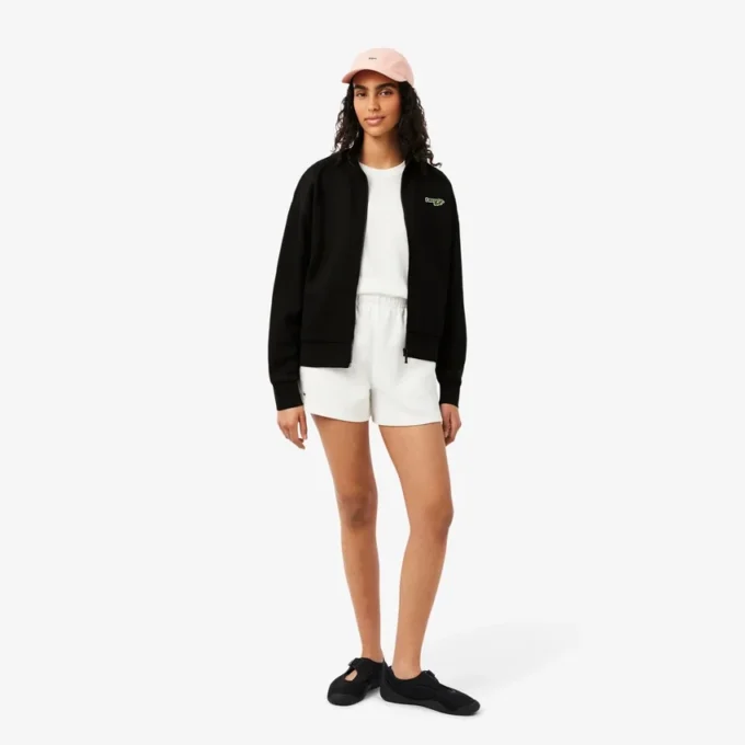 Bluza z zamkiem i naszywką o luźnym kroju Bluza z zamkiem i naszywką o luźnym kroju