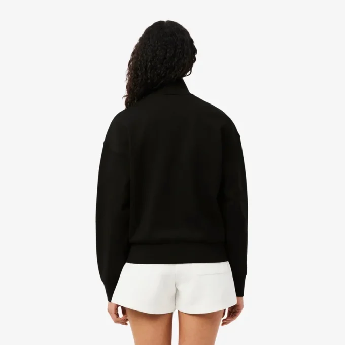 Bluza z zamkiem i naszywką o luźnym kroju Bluza z zamkiem i naszywką o luźnym kroju