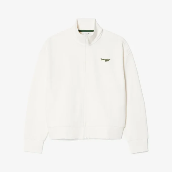 Bluza z zamkiem i naszywką o luźnym kroju Bluza z zamkiem i naszywką o luźnym kroju