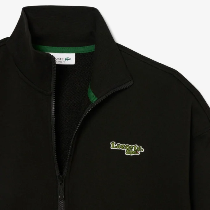 Bluza z zamkiem i naszywką o luźnym kroju Bluza z zamkiem i naszywką o luźnym kroju