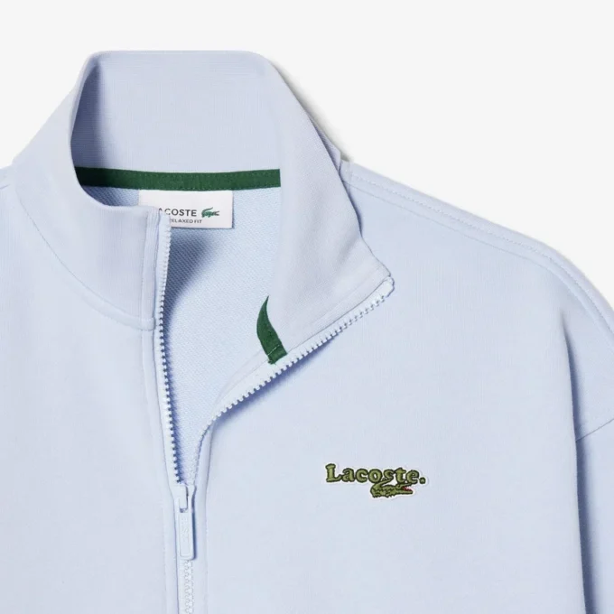 Bluza z zamkiem i naszywką o luźnym kroju Bluza z zamkiem i naszywką o luźnym kroju