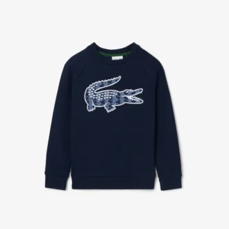 Chłopięca bluza polarowa z nadrukiem monogramu