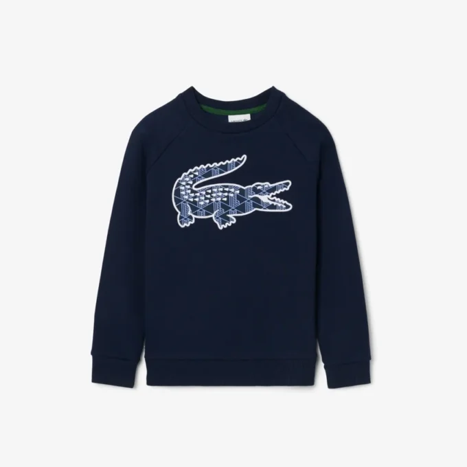 Chłopięca bluza polarowa z nadrukiem monogramu Chłopięca bluza polarowa z nadrukiem monogramu