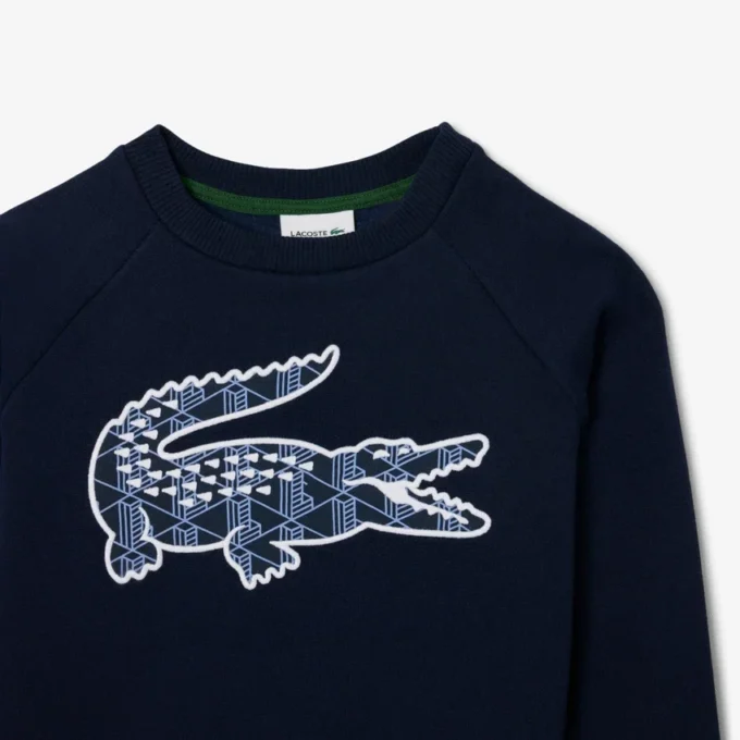 Chłopięca bluza polarowa z nadrukiem monogramu Chłopięca bluza polarowa z nadrukiem monogramu