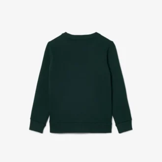 Chłopięca bluza z polaru w paski z logo