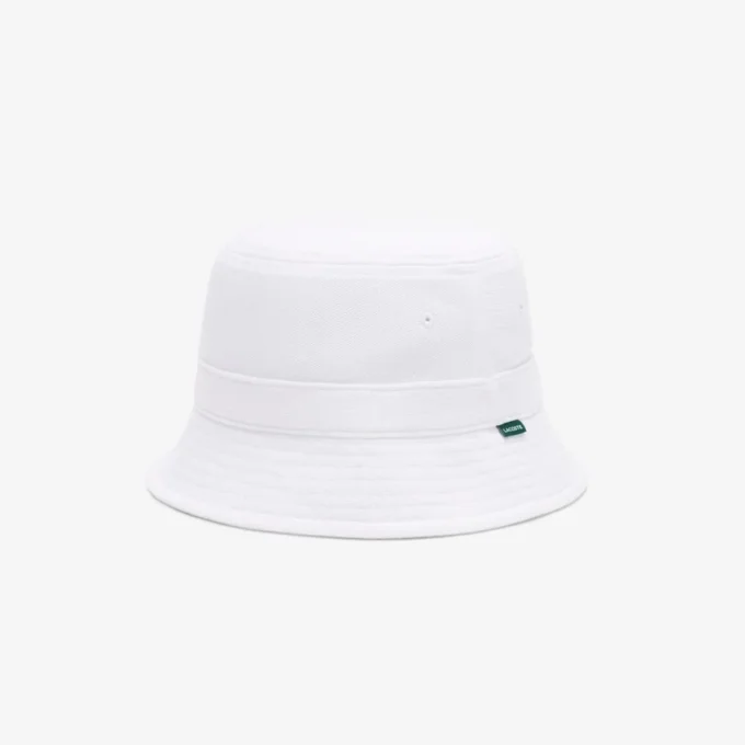 Czapka typu bucket unisex z pikowanej bawełny