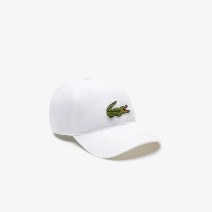Czapka z bawełnianego twillu z naszywką z krokodylem, unisex Czapka z bawełnianego twillu z naszywką z krokodylem, unisex