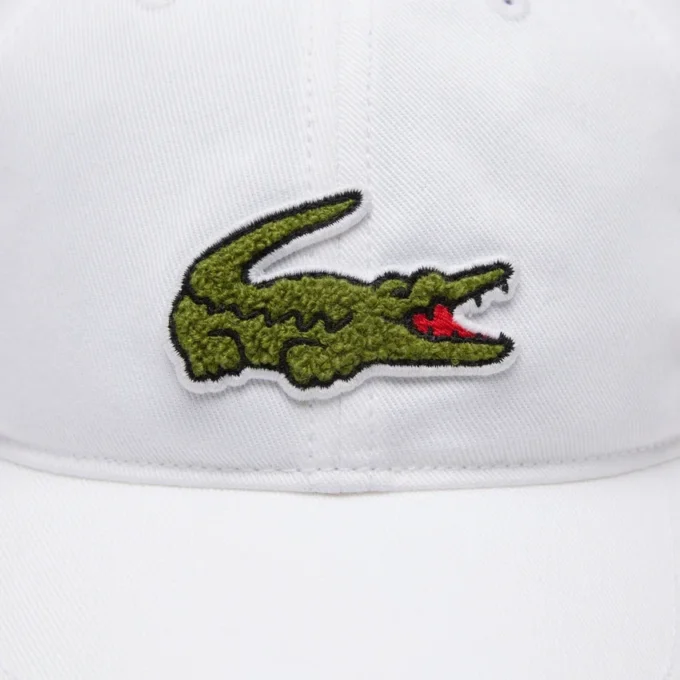 Czapka z bawełnianego twillu z naszywką z krokodylem, unisex Czapka z bawełnianego twillu z naszywką z krokodylem, unisex