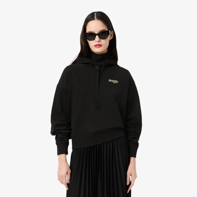 Damska bluza z kapturem oversize z logo Damska bluza z kapturem oversize z logo