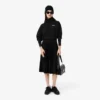 Damska bluza z kapturem oversize z logo Damska bluza z kapturem oversize z logo