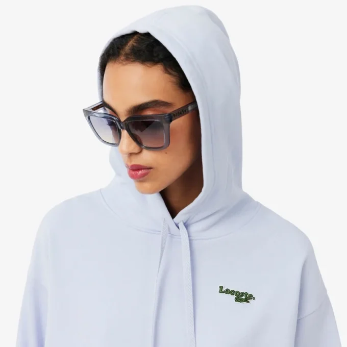 Damska bluza z kapturem oversize z logo Damska bluza z kapturem oversize z logo