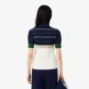 Damska bluza z kołnierzem Koszulki Polo w paski, wyprodukowana we Francji Damska bluza z kołnierzem Koszulki Polo w paski, wyprodukowana we Francji