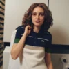 Damska bluza z kołnierzem Koszulki Polo w paski, wyprodukowana we Francji Damska bluza z kołnierzem Koszulki Polo w paski, wyprodukowana we Francji