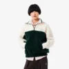 Damska bluza z polaru z wysokim kołnierzem w stylu oversize Damska bluza z polaru z wysokim kołnierzem w stylu oversize