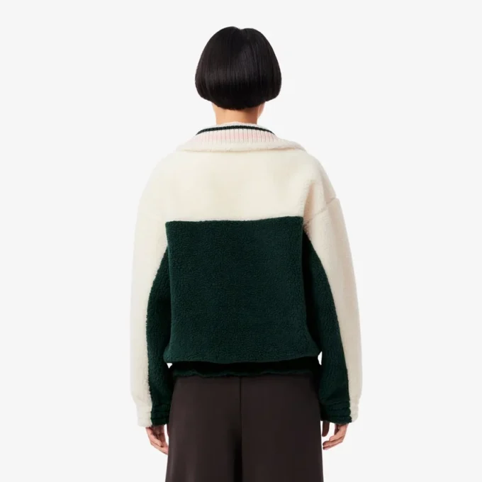 Damska bluza z polaru z wysokim kołnierzem w stylu oversize Damska bluza z polaru z wysokim kołnierzem w stylu oversize