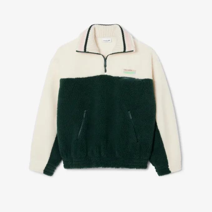 Damska bluza z polaru z wysokim kołnierzem w stylu oversize Damska bluza z polaru z wysokim kołnierzem w stylu oversize