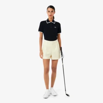Damska bluzka golfowa z krótkim rękawem i kołnierzykiem Polo