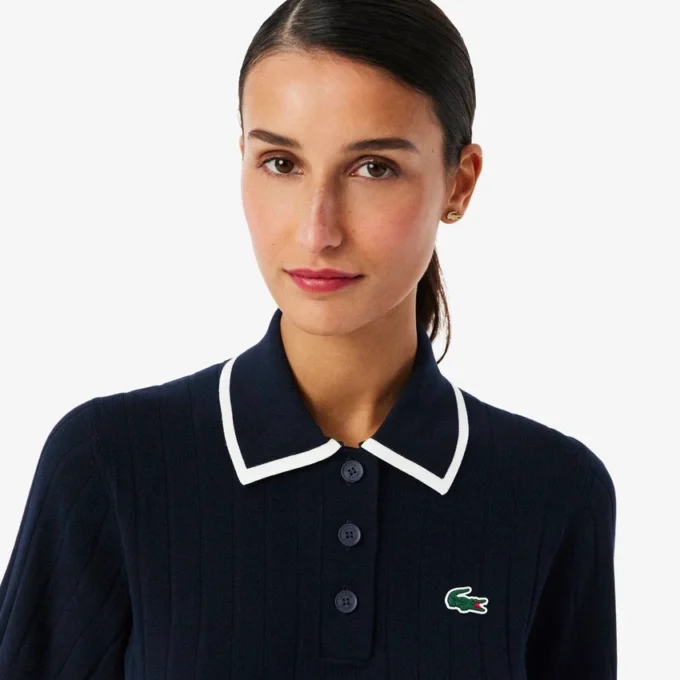 Damska bluzka golfowa z krótkim rękawem i kołnierzykiem Polo Damska bluzka golfowa z krótkim rękawem i kołnierzykiem Polo