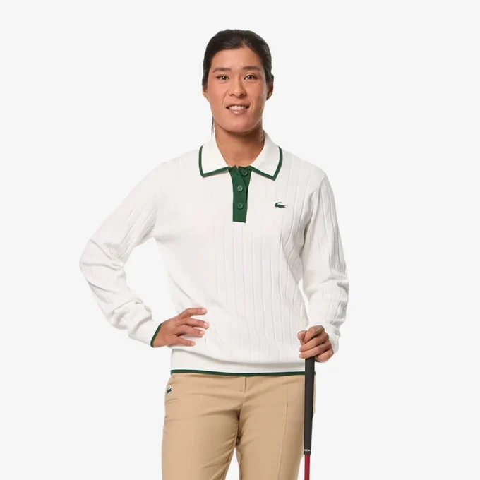 Damska golfowa bluza z elastycznym kołnierzem Polo Damska golfowa bluza z elastycznym kołnierzem Polo