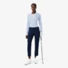 Damska golfowa bluza z elastycznym kołnierzem Polo Damska golfowa bluza z elastycznym kołnierzem Polo