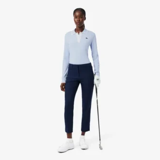 Damska golfowa bluza z elastycznym kołnierzem Polo