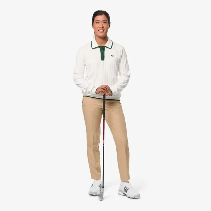 Damska golfowa bluza z elastycznym kołnierzem Polo Damska golfowa bluza z elastycznym kołnierzem Polo