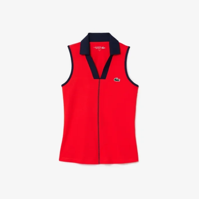 Damska koszulka Polo bez rękawów Slim Fit Ultra Dry Damska koszulka Polo bez rękawów Slim Fit Ultra Dry