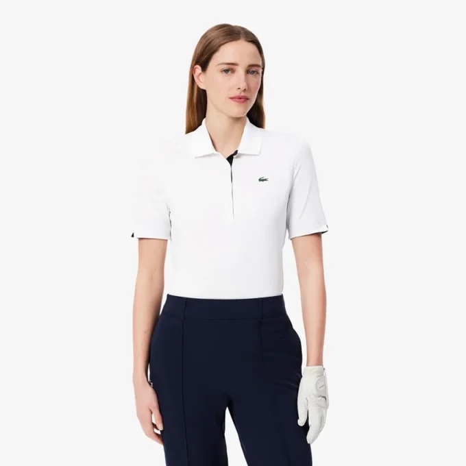 Damska koszulka Polo golfowa Slim Fit z ochroną UV