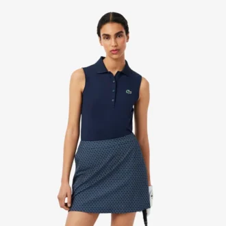 Damska koszulka Polo golfowa Slim Fit z ochroną UV
