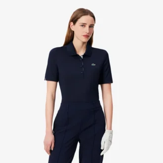 Damska koszulka Polo golfowa Slim Fit z ochroną UV