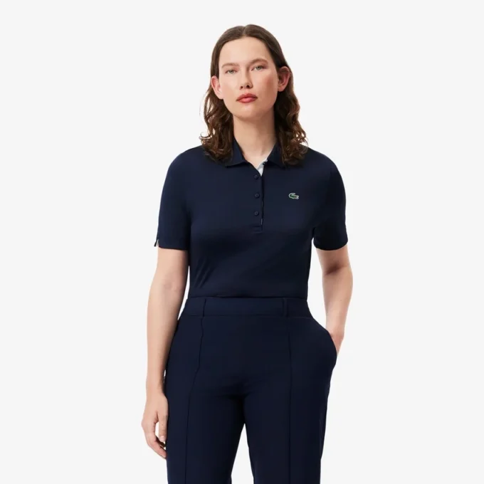 Damska koszulka Polo golfowa Slim Fit z ochroną UV