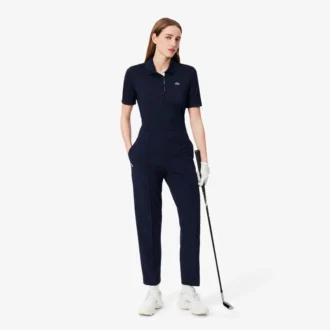 Damska koszulka Polo golfowa Slim Fit z ochroną UV