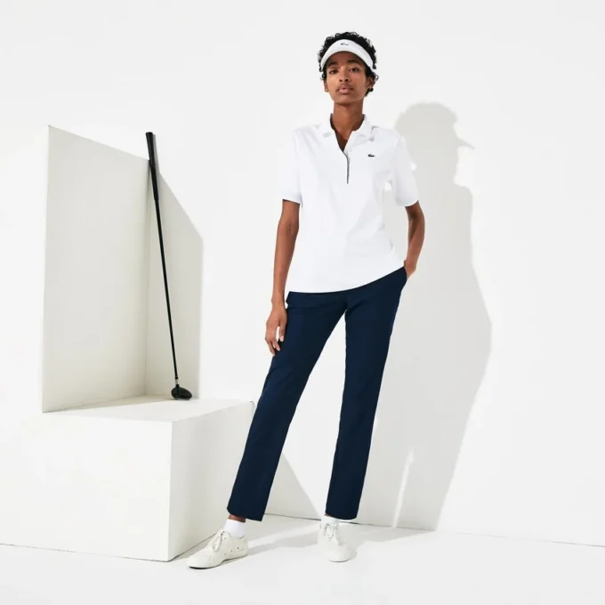 Damska koszulka Polo golfowa Slim Fit z ochroną UV