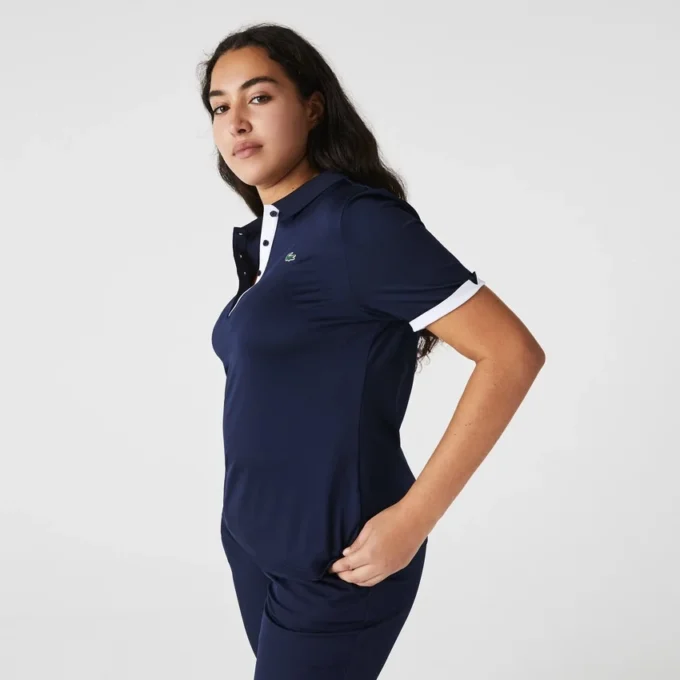Damska koszulka Polo golfowa Slim Fit z ochroną UV