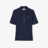 Damska koszulka Polo L.12.12 o dopasowanym kroju z logo Pointelle