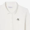 Damska koszulka Polo L.12.12 o dopasowanym kroju z logo Pointelle Damska koszulka Polo L.12.12 o dopasowanym kroju z logo Pointelle
